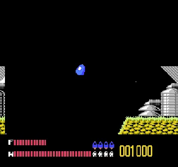 Solar Jetman - Hunt for the Golden Warpship (USA) screen shot game playing